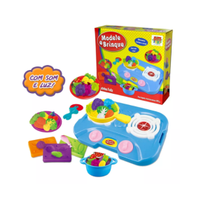 Kit Massinha De Modelar - Modele E Brinque - Lanches - DMToys - DMT5117